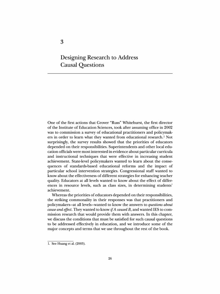 Causal Research Design in Education | PDF | Experiment | Causality