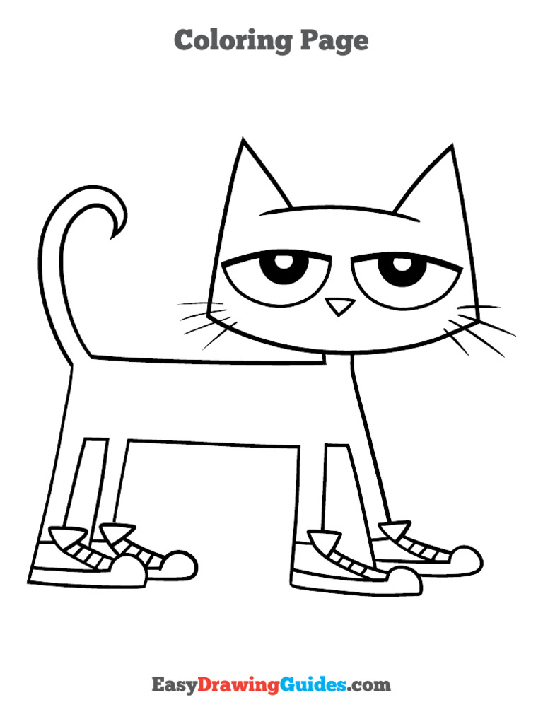 Pete The Cat Coloring Page | PDF