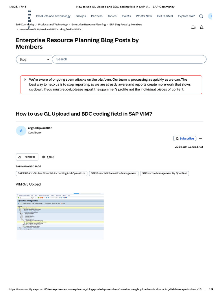 GL Upload and BDC in SAP VIM Guide | PDF | Enterprise Resource Planning ...