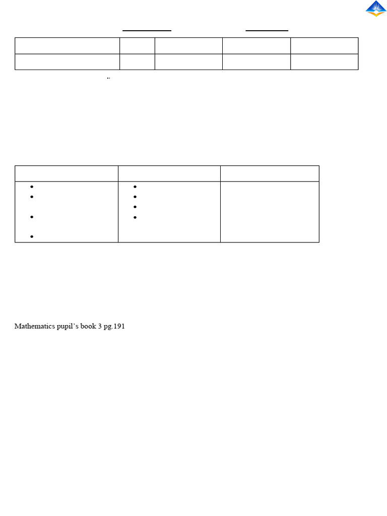 Grade 3 Math Lesson Plans: Numbers | PDF | Learning | Lesson Plan