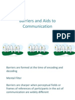 Barriers and Aids To Communication
