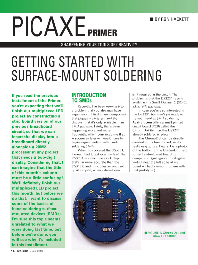 Getting Started W SMD Soldering | PDF