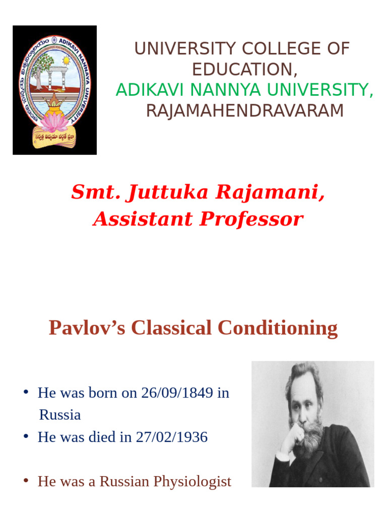 Pavlov's Classical Conditioning Explained | PDF | Classical ...