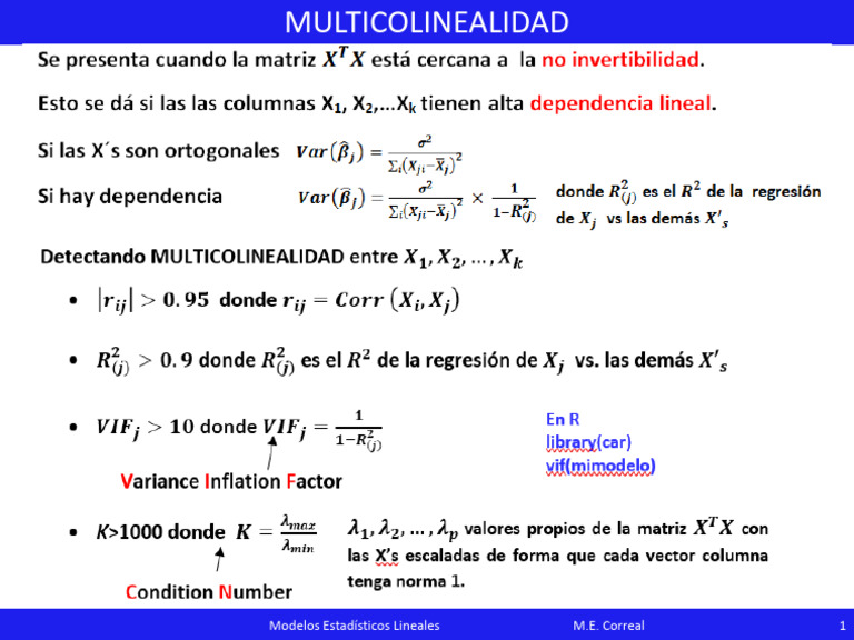 Mec Multicolinealidad | PDF