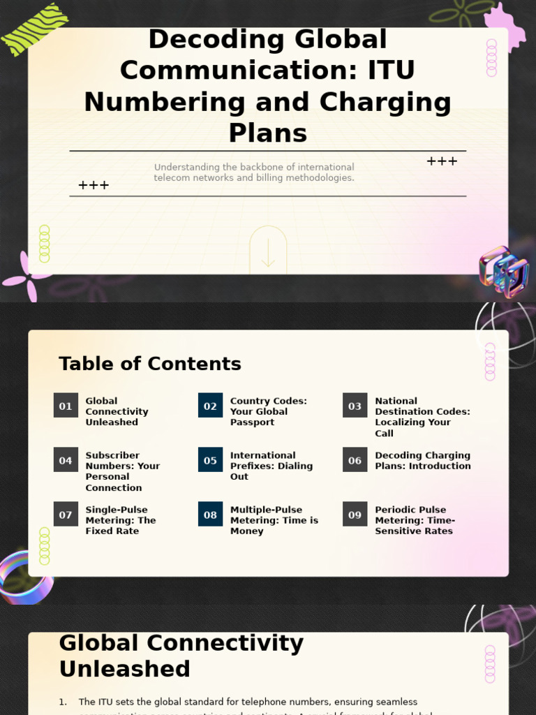 ITU Numbering and Charging Explained | PDF | Telephone Number ...