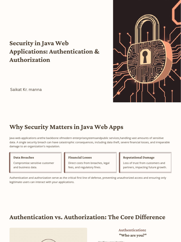 Java Web App Security: Auth & Auth Strategies | PDF | Security ...