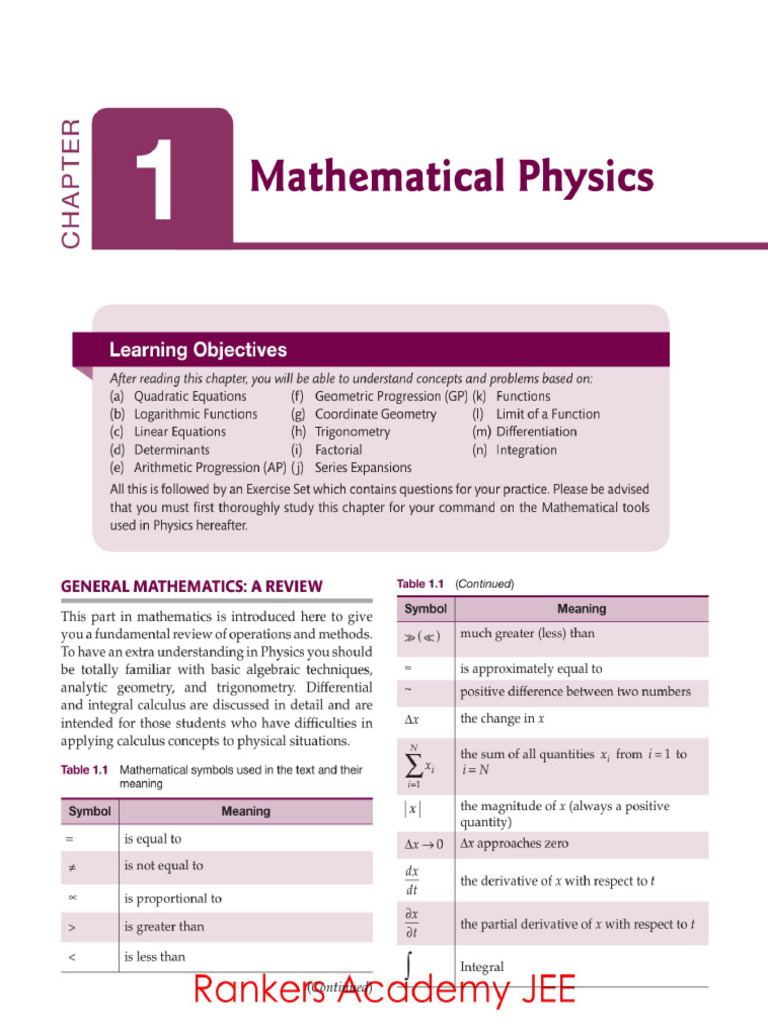 Mechanics I 1 | PDF