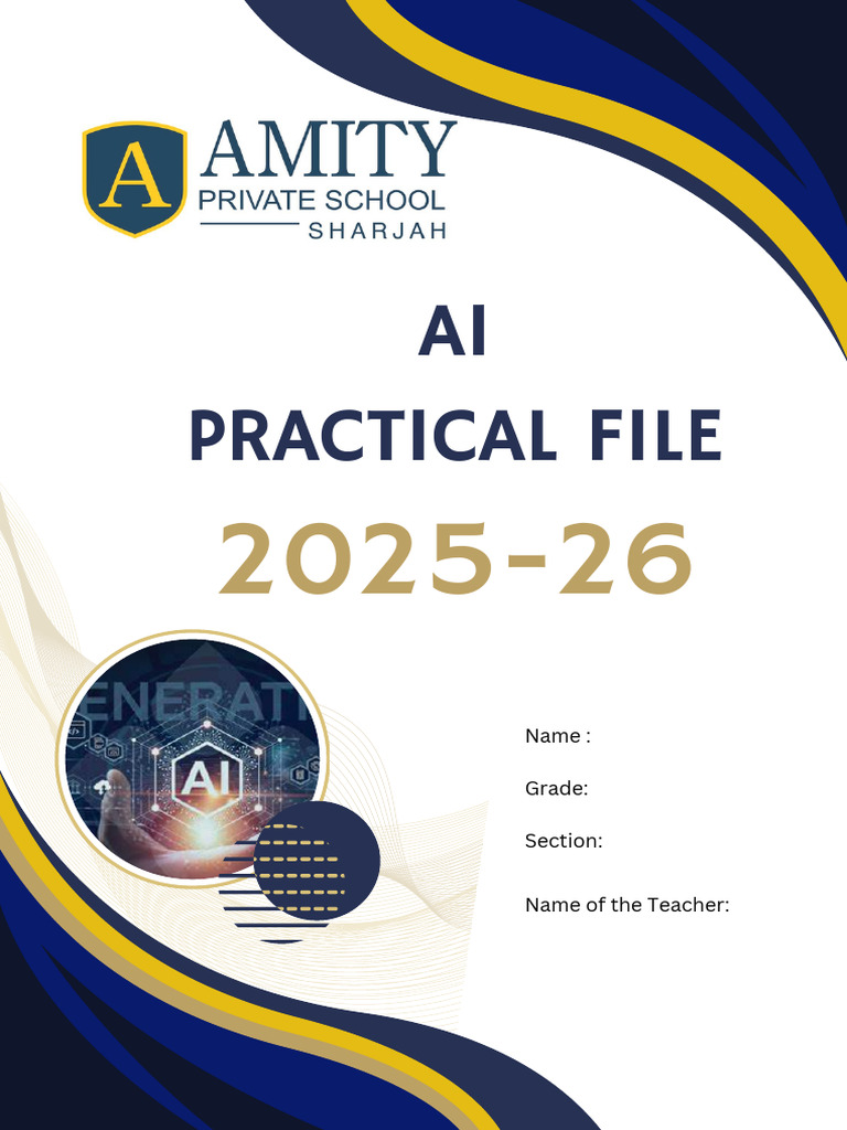 Cover Page - Practical | PDF