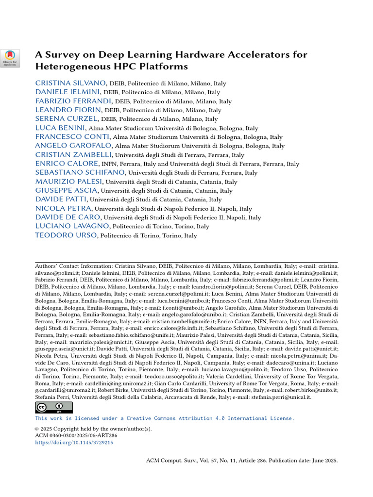 Deep Learning Accelerators in HPC | PDF | Deep Learning | Graphics ...