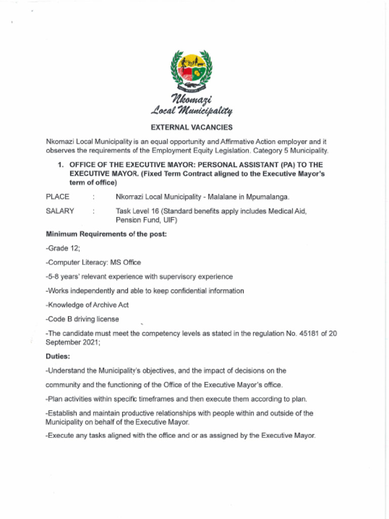Vacancies | PDF