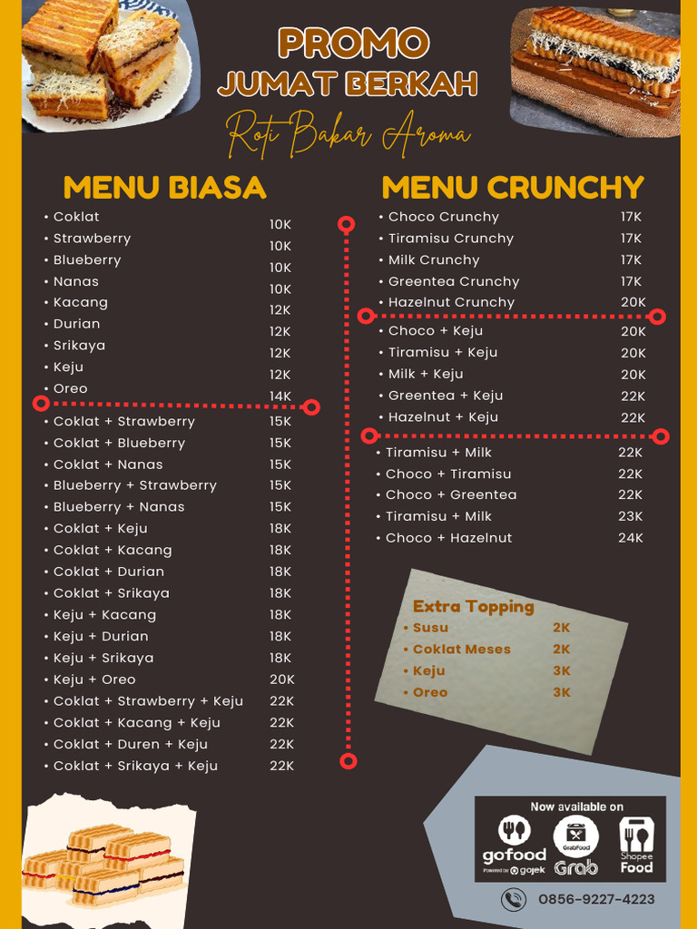 Menu Roti Bakar - 20250811 - 095954 - 0000 | PDF