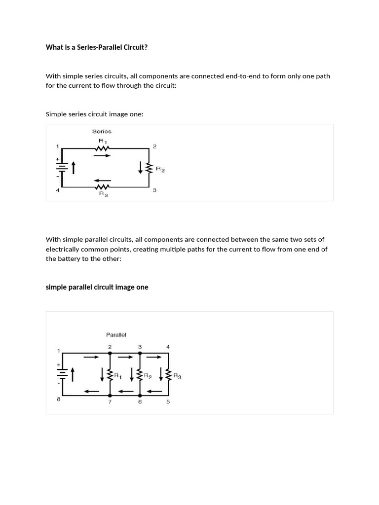 Rules for Series and Parallel Circuits | PDF | Series And Parallel ...