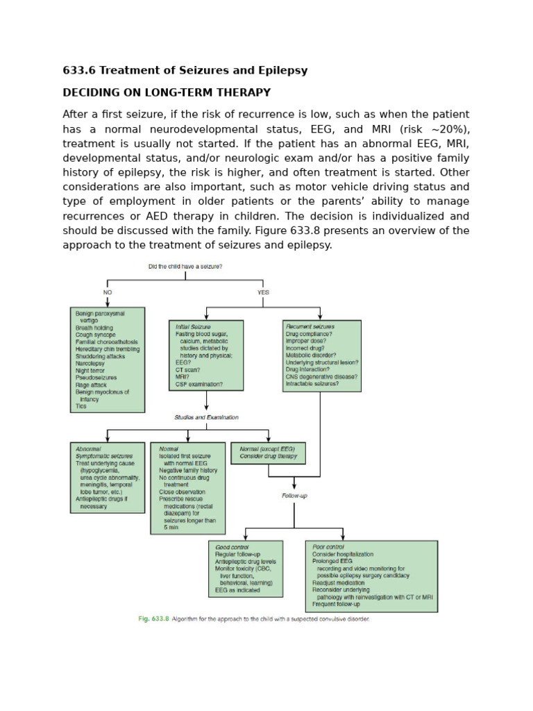 Seizure and Epilepsy Treatment Guide | PDF | Epilepsy