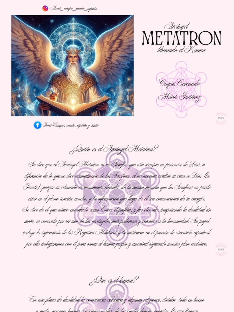 Conexión con el Arcángel Metatron | PDF | Karma | Divinidad