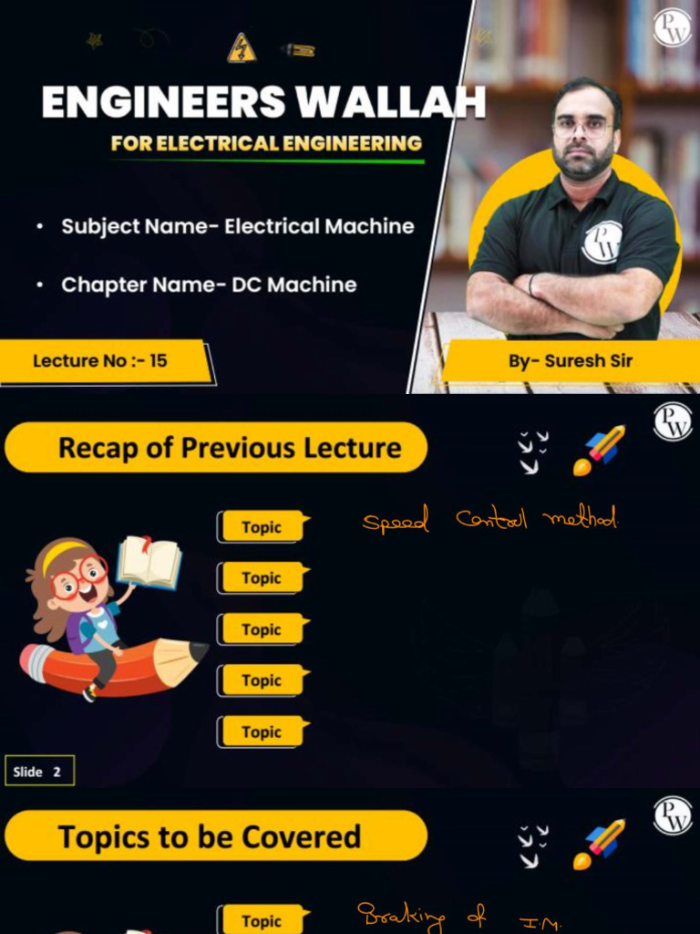 DC Machine 15 - Class Notes PDF | PDF