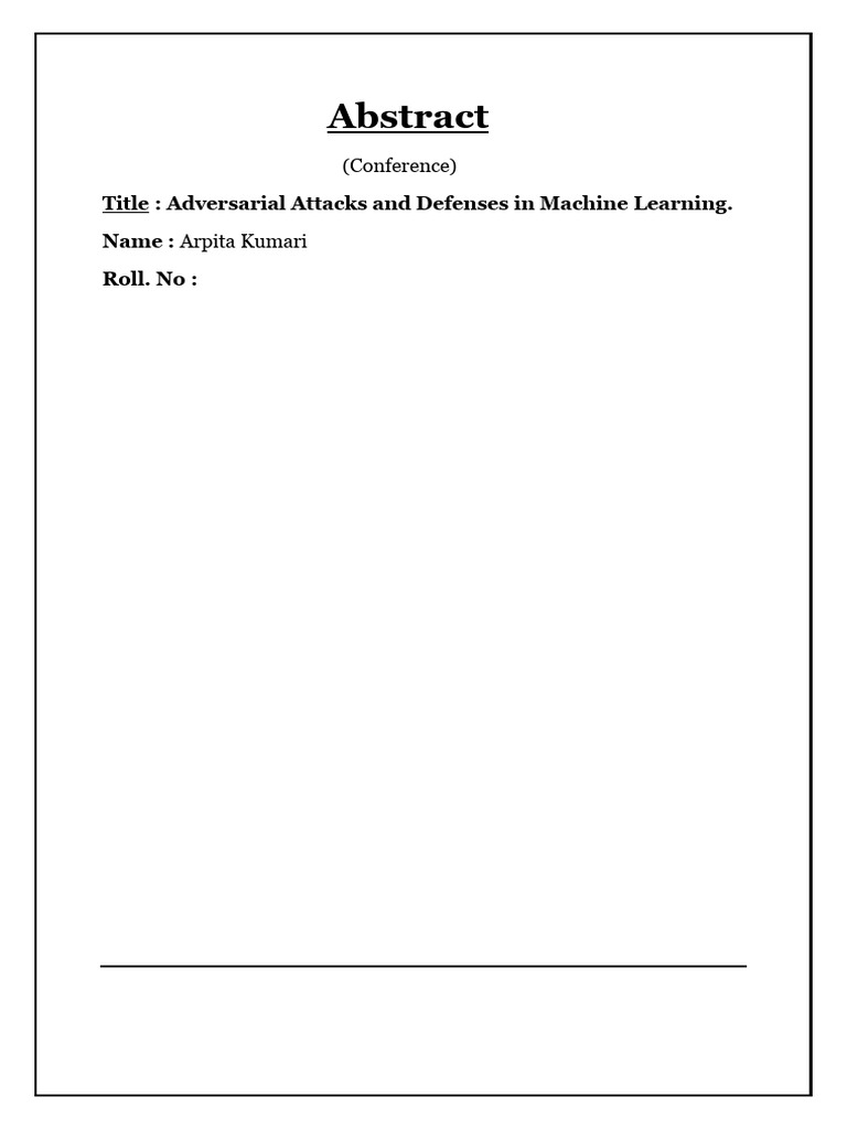 Adversarial Attacks in Machine Learning | PDF