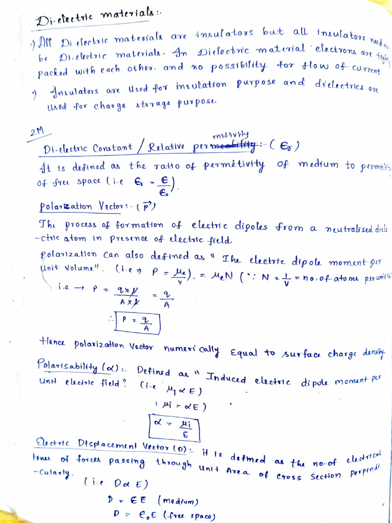 Understanding Dielectric Materials and Polarization | PDF | Dielectric ...