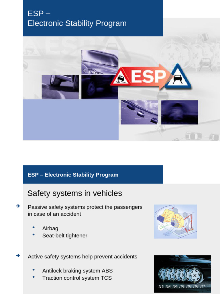 ESP Training | PDF | Anti Lock Braking System | Vehicle Parts
