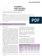 An Experimental Investigation Into the Trapping Model Core Pillars With Reinforced Fly Ash Composites