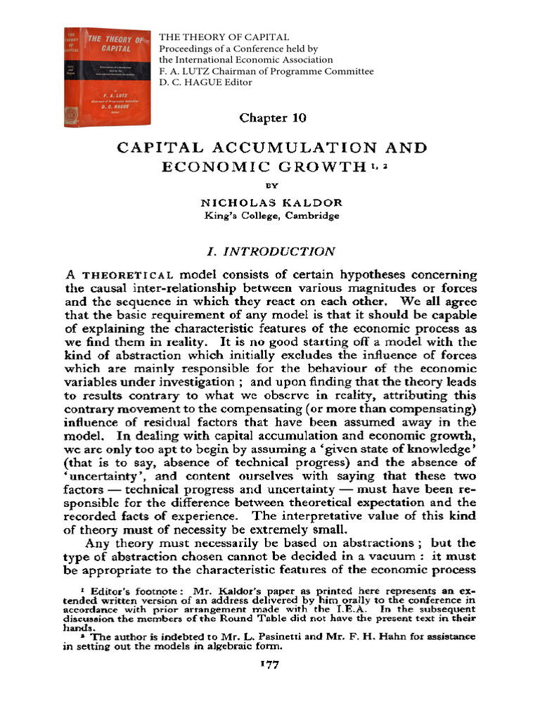 Capital Accumulation & Economic Growth | PDF | Labour Economics ...