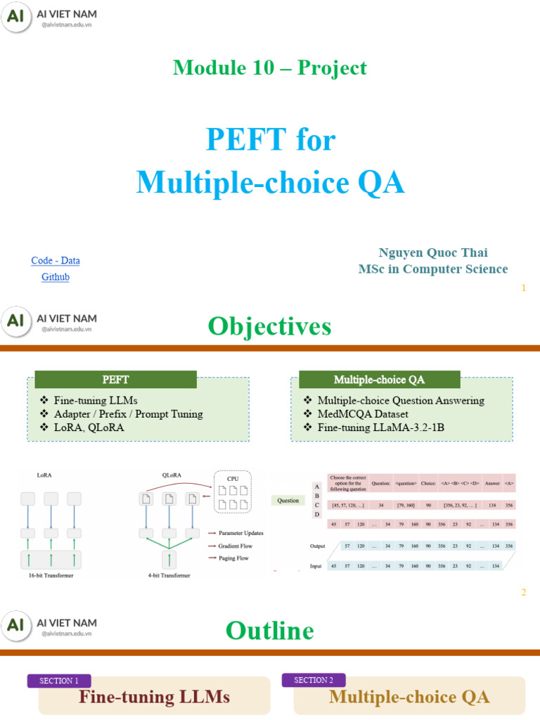 PEFT Techniques for Multiple-Choice QA | PDF | Normal Distribution ...