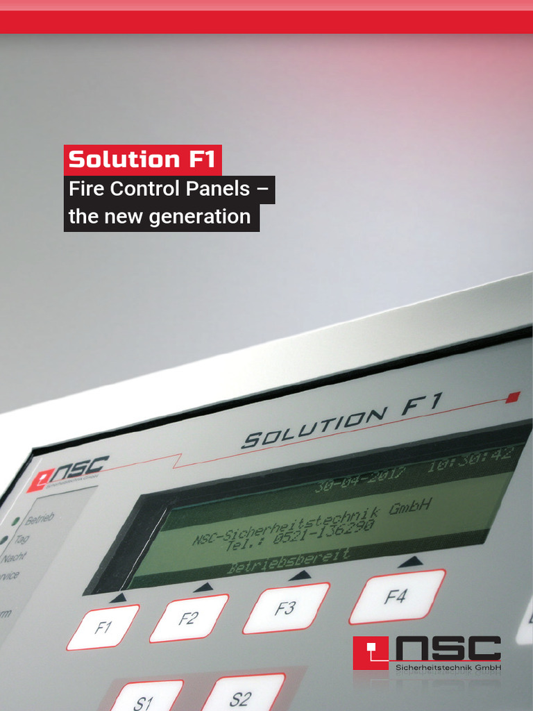 Solution F1 Fire Control Panels Overview | PDF | Sensor | Power Supply