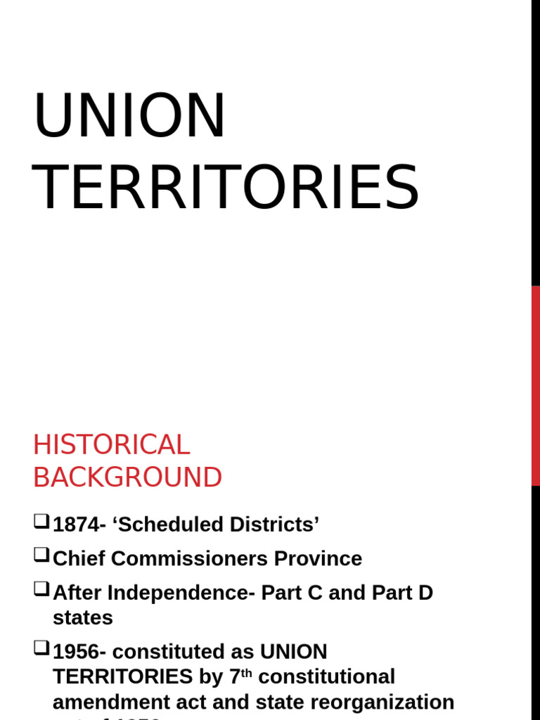 Union Territories and Emergency | PDF | State Of Emergency | Legal ...