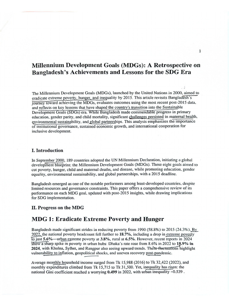 MDG | PDF