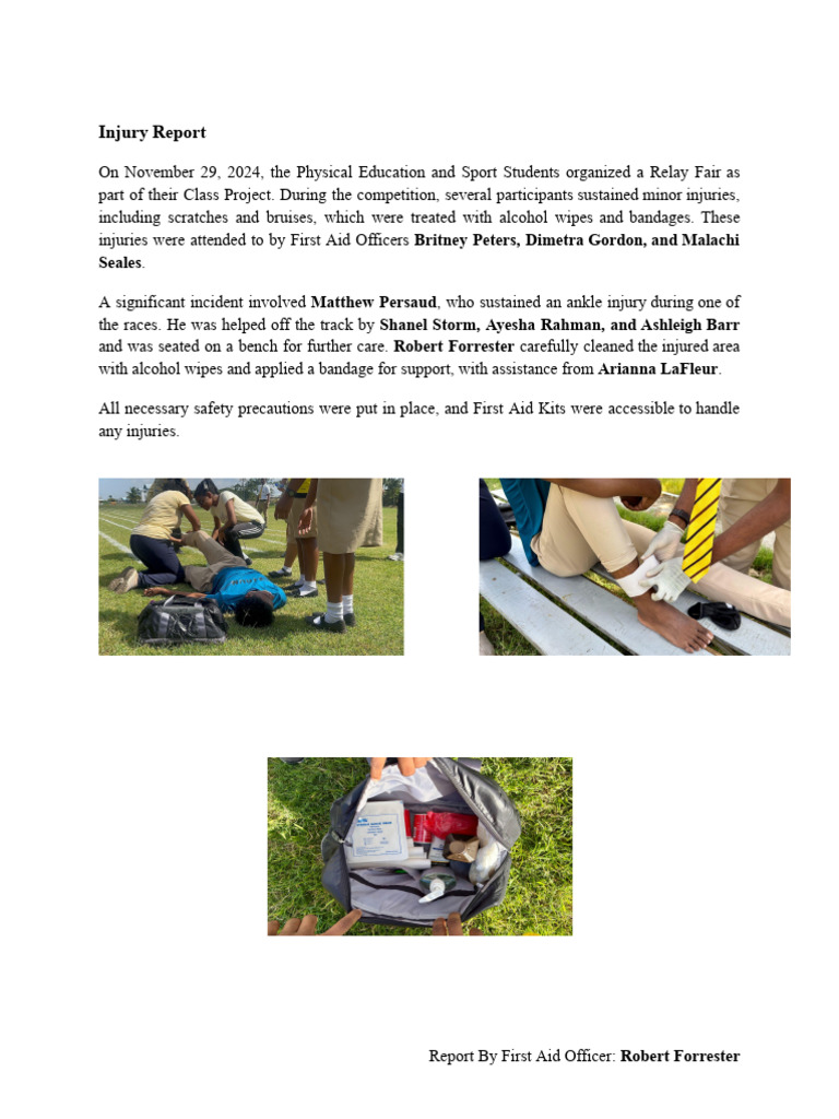 Relay Fair Injury Report Summary | PDF