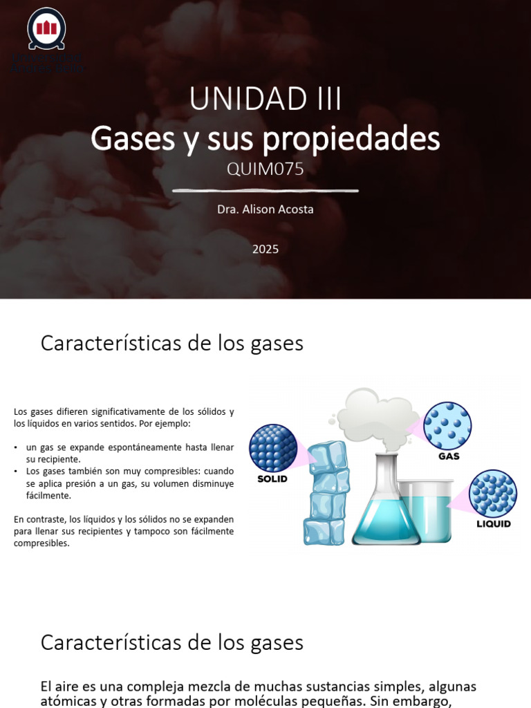 Propiedades y leyes de los gases | PDF | Gases | Presión