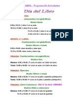 Programacion Dia Del Libro