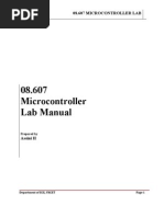 08.607 Microcontroller Lab Manual