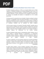 Informe Brundtland y Desarrollo Sostenible | PDF