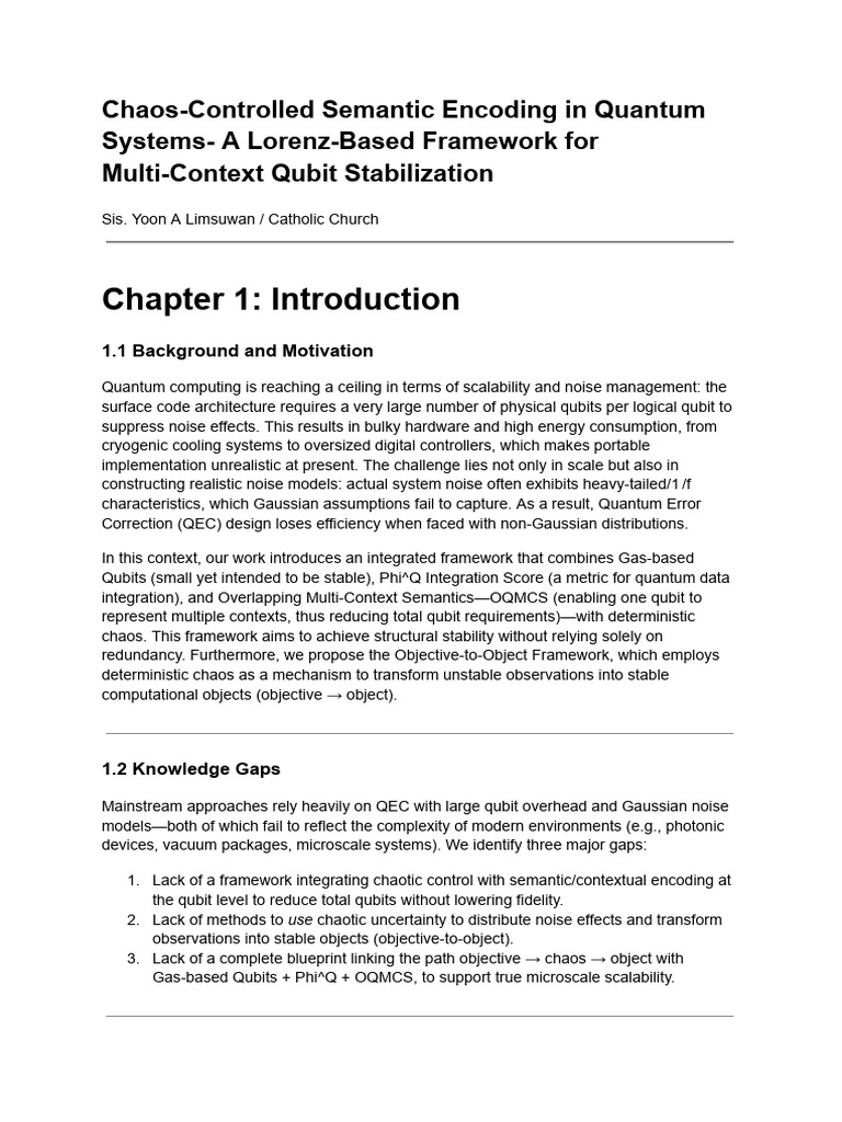 Quantum Chaos for Qubit Stability | PDF | Chaos Theory | Quantum Computing