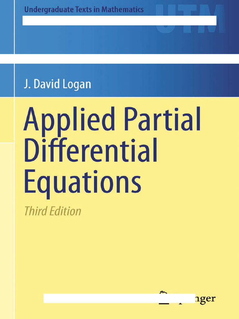 Applied Partial Differential Equations | PDF | Partial Differential ...