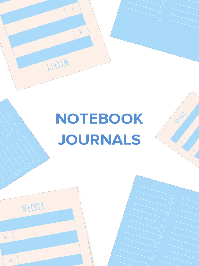 Weekly Journal Notebook Template | PDF