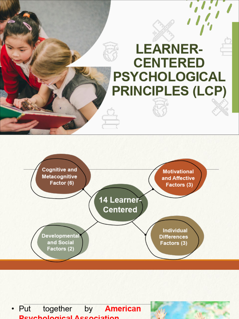 Learning Packet 2 - 14 Learner-Centered Psychological Principles | PDF ...