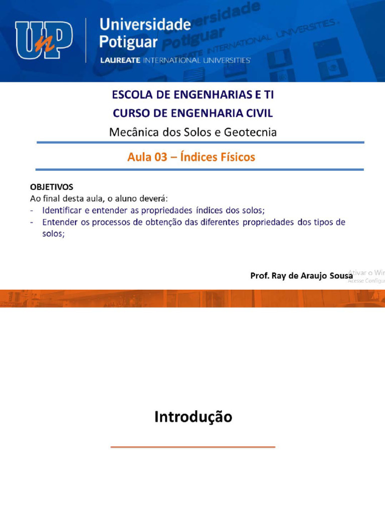 Aula 03 - Índices Físicos | PDF