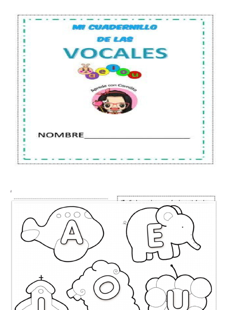 Actividades de Vocales para Preescolar | PDF