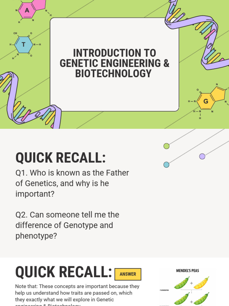 Genetic Variation Education Presentation in Green Beige Style | PDF ...