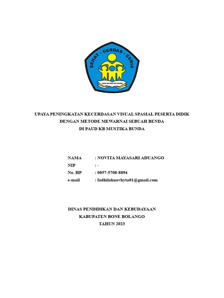 Upaya Peningkatan Kecerdasan Visual Spasial Anak | PDF