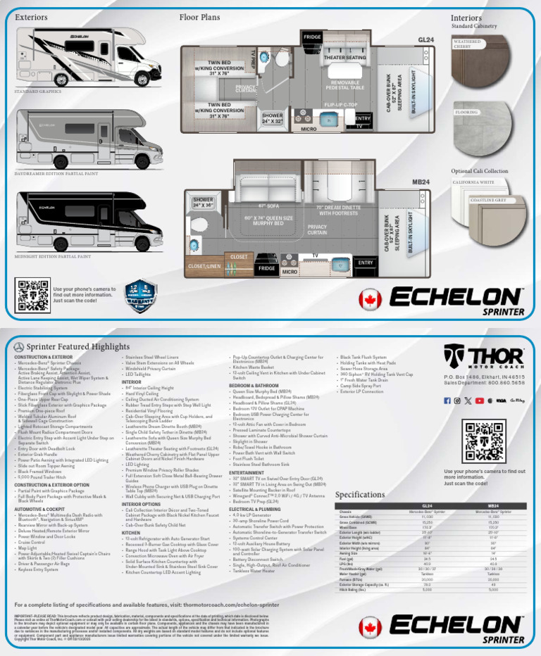 Cali Collection RV Features Overview | PDF | Door | Bathroom