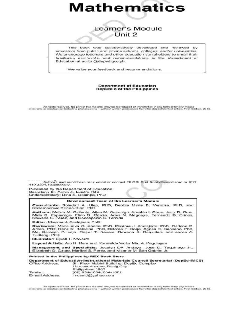 Math Q2 Module | PDF