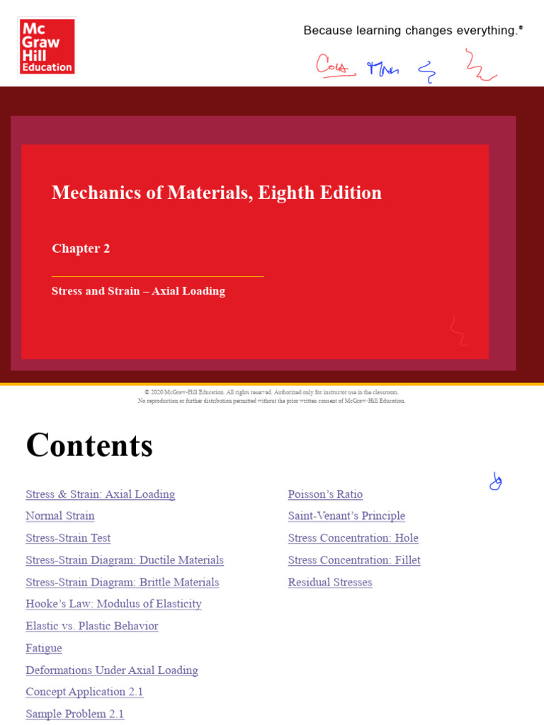 Stress and Strain in Axial Loading | PDF | Deformation (Engineering ...