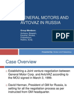 General Motors and Avtovaz in Russia: Group Members