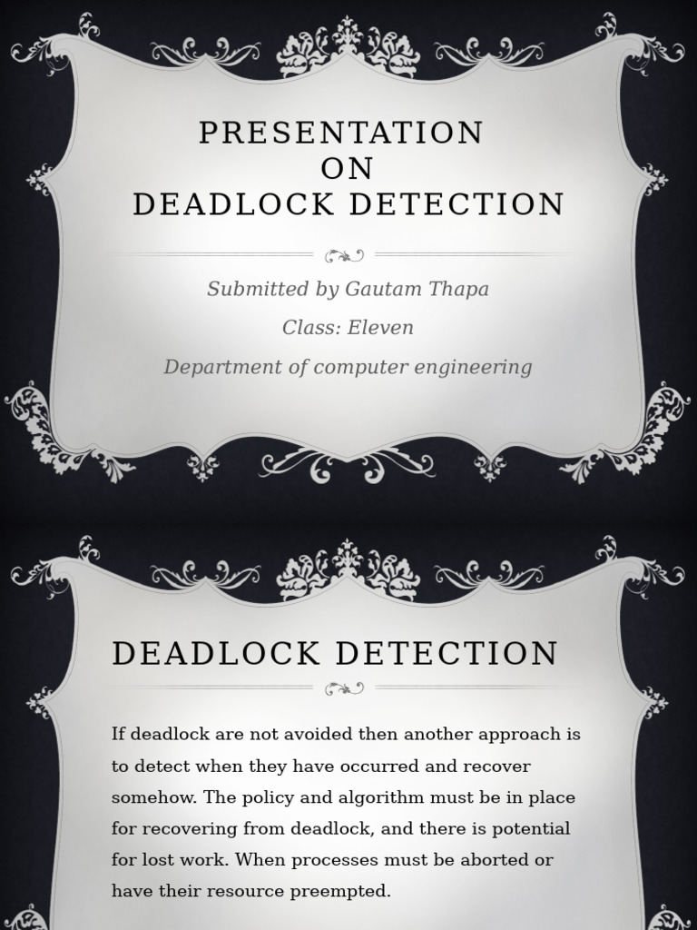 Deadlock Detection and Recovery Methods | PDF