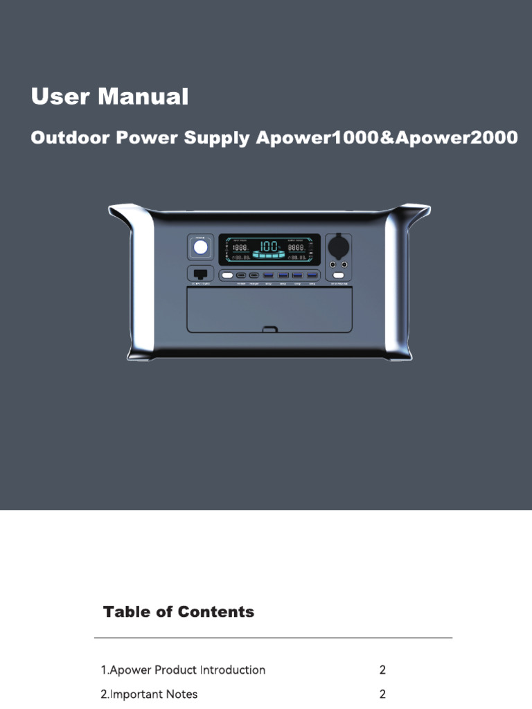 User Manual - AP1000 - EN | PDF