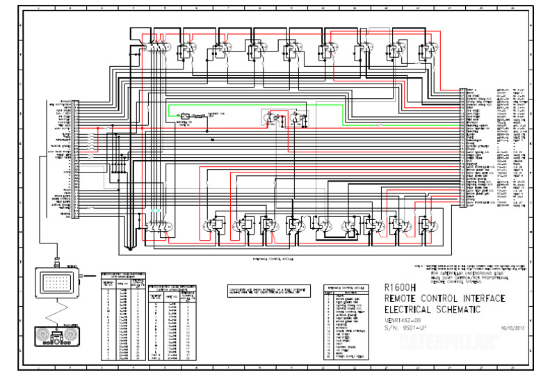 R1600H 9SD Remote Control System Schematic | PDF