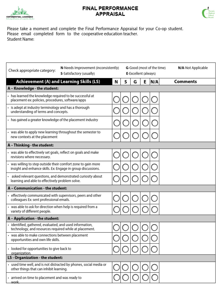 Final Performance Appraisal 2023 - Fillable 1 2 | PDF | Performance ...