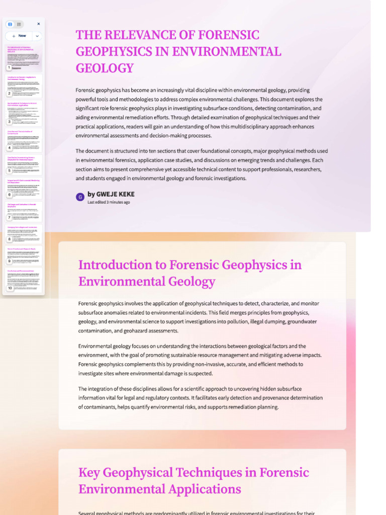 ForensiC Geology | PDF